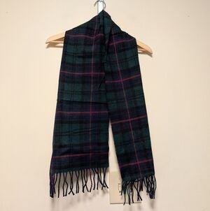 James Pringle Weavers Lambswool Tartan Scarf Scotland Plaid